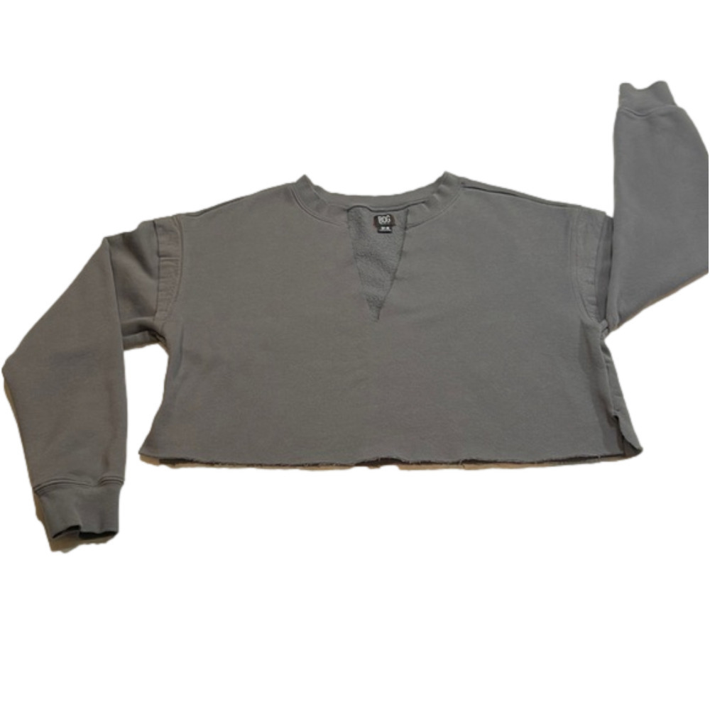 BDG Urban Outfitters dark gray cropped oversized sweatshirt size MEDIUM